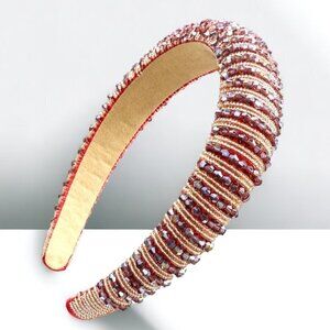 Burgundy Luxury Statement Headband Women